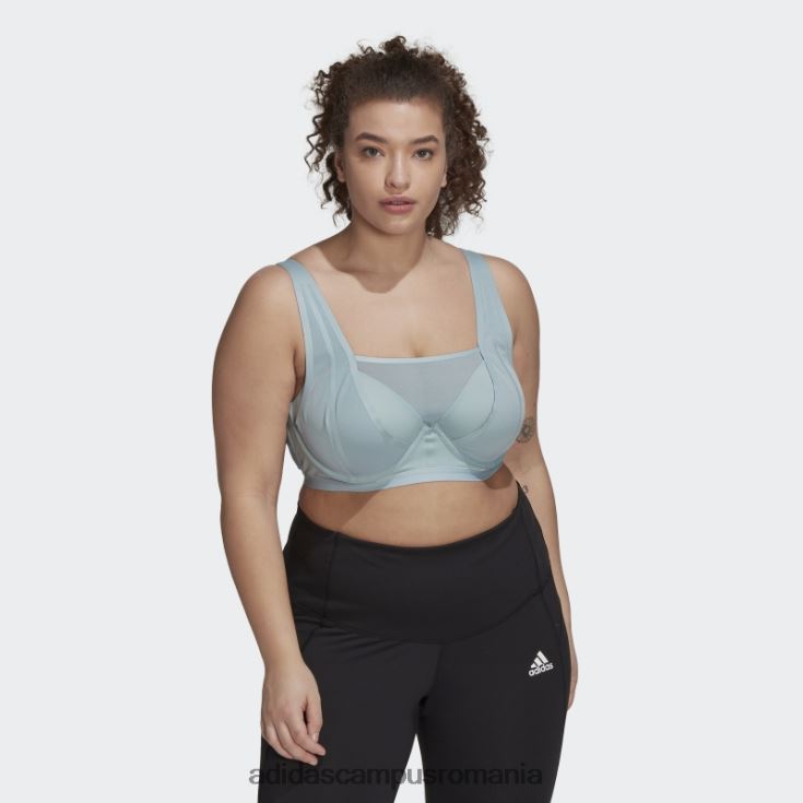 adidas campus romania sutien de antrenament de înaltă susținere pentru antrenament tlrd impact lux gri (plus mărime) femei gri J266N210631