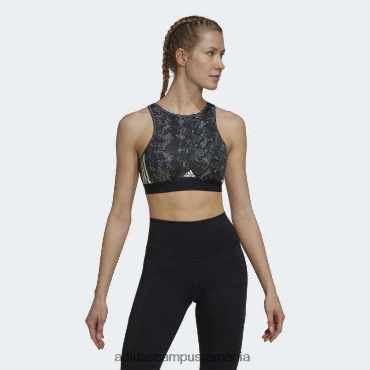 adidas campus romania sutien de antrenament hyperglam aeroready cu susținere la lumină multicolor femei multicolor/gri/negru J266N22894