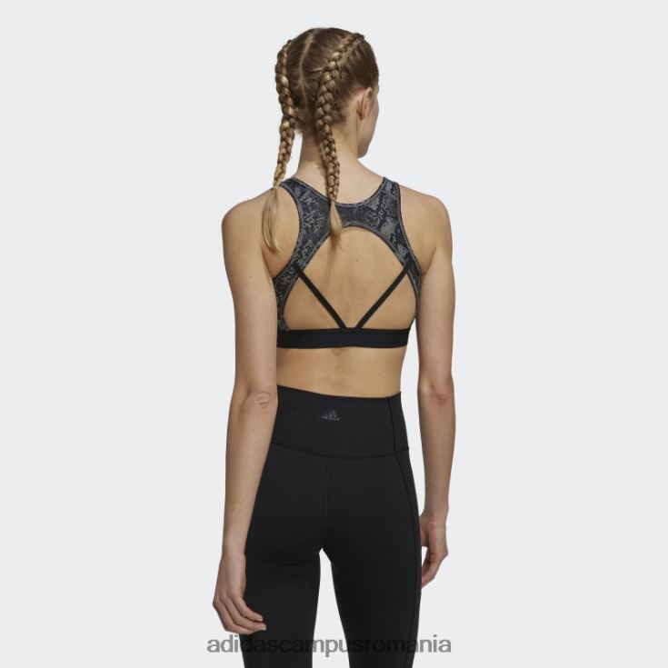 adidas campus romania sutien de antrenament hyperglam aeroready cu susținere la lumină multicolor femei multicolor/gri/negru J266N22894
