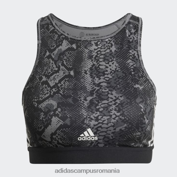 adidas campus romania sutien de antrenament hyperglam aeroready cu susținere la lumină multicolor femei multicolor/gri/negru J266N22894