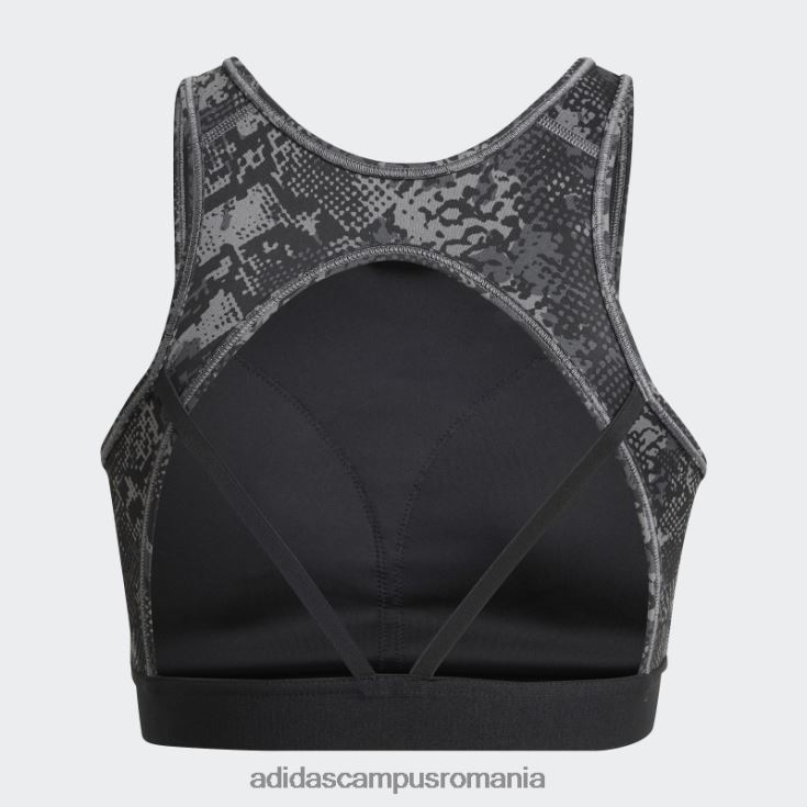 adidas campus romania sutien de antrenament hyperglam aeroready cu susținere la lumină multicolor femei multicolor/gri/negru J266N22894