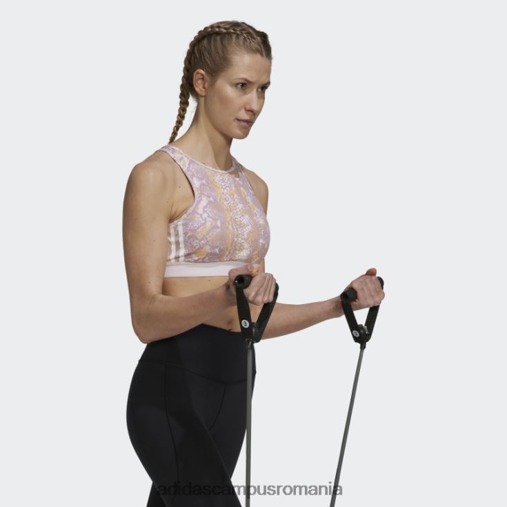 adidas campus romania sutien de antrenament hyperglam aeroready cu susținere ușoară multicolor adidas femei multicolor/roz/chihlimbar/mov J266N22868