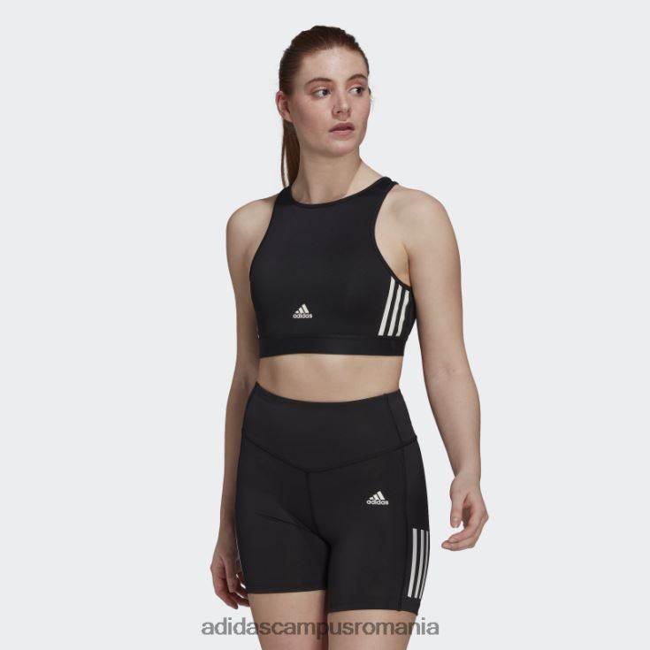 adidas campus romania sutien de antrenament hyperglam aeroready cu susținere ușoară negru adidas femei negru J266N22982