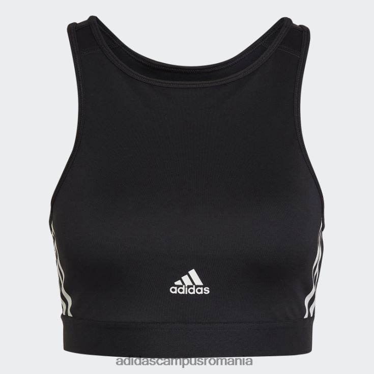 adidas campus romania sutien de antrenament hyperglam aeroready cu susținere ușoară negru adidas femei negru J266N22982