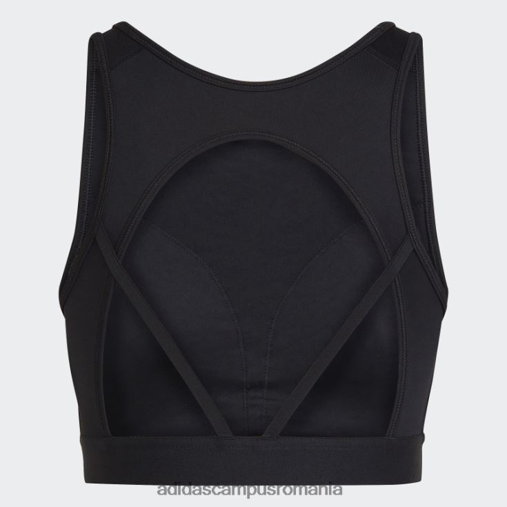 adidas campus romania sutien de antrenament hyperglam aeroready cu susținere ușoară negru adidas femei negru J266N22982