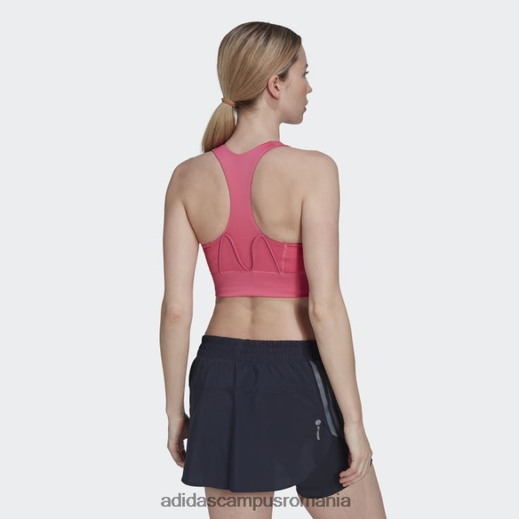 adidas campus romania sutien de buzunar cu suport mediu pentru alergare, magenta femei magenta J266N22828