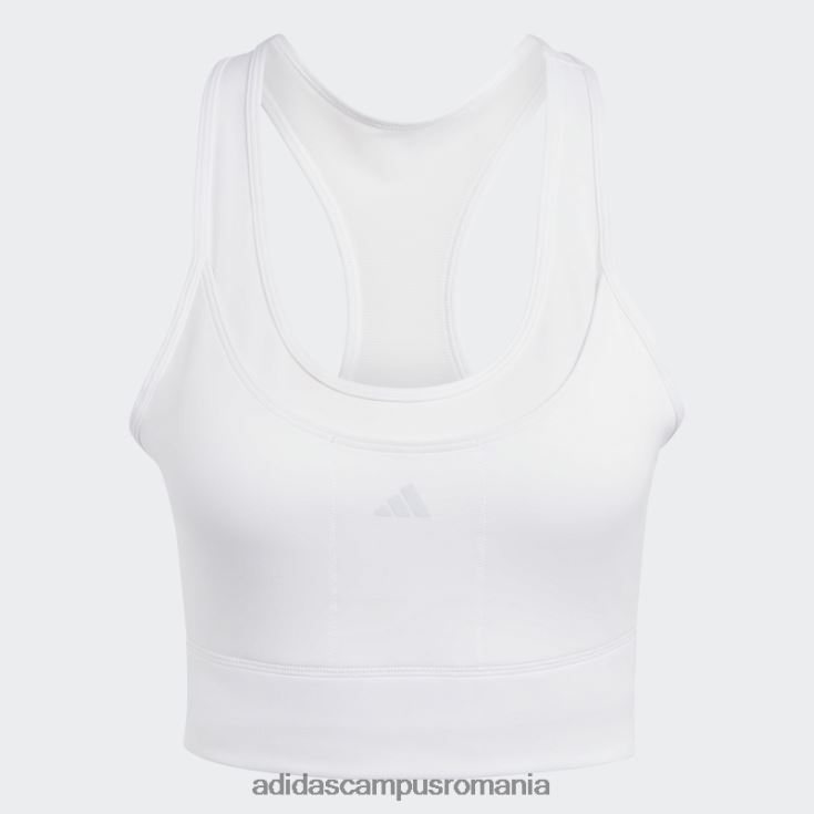 adidas campus romania sutien de buzunar pentru alergare cu suport mediu alb femei alb J266N216742