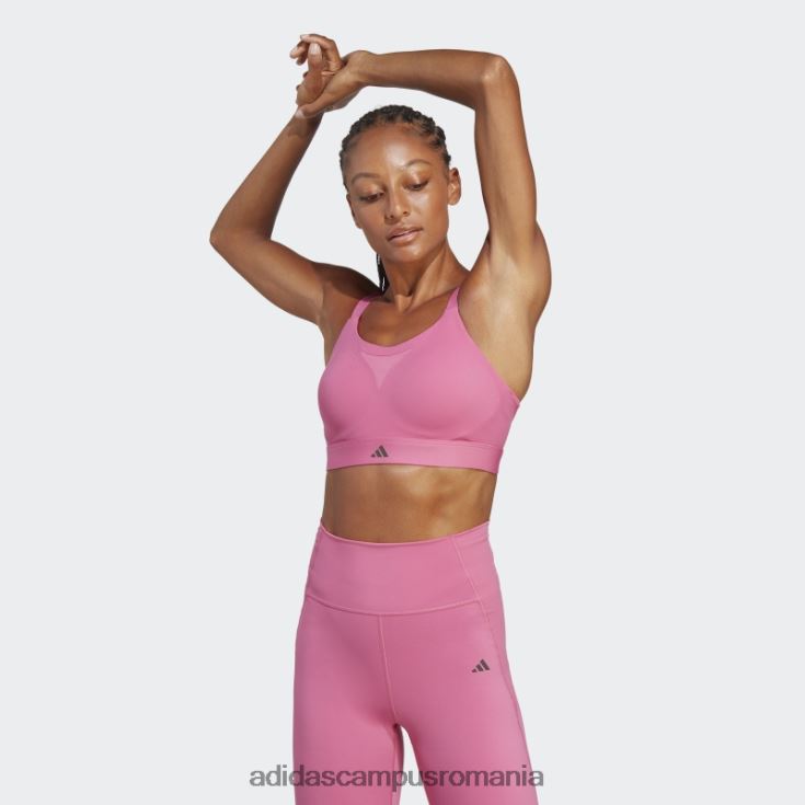 adidas campus romania sutien de înaltă susținere pentru antrenament cu impact croit fucsia femei fucsie J266N29136