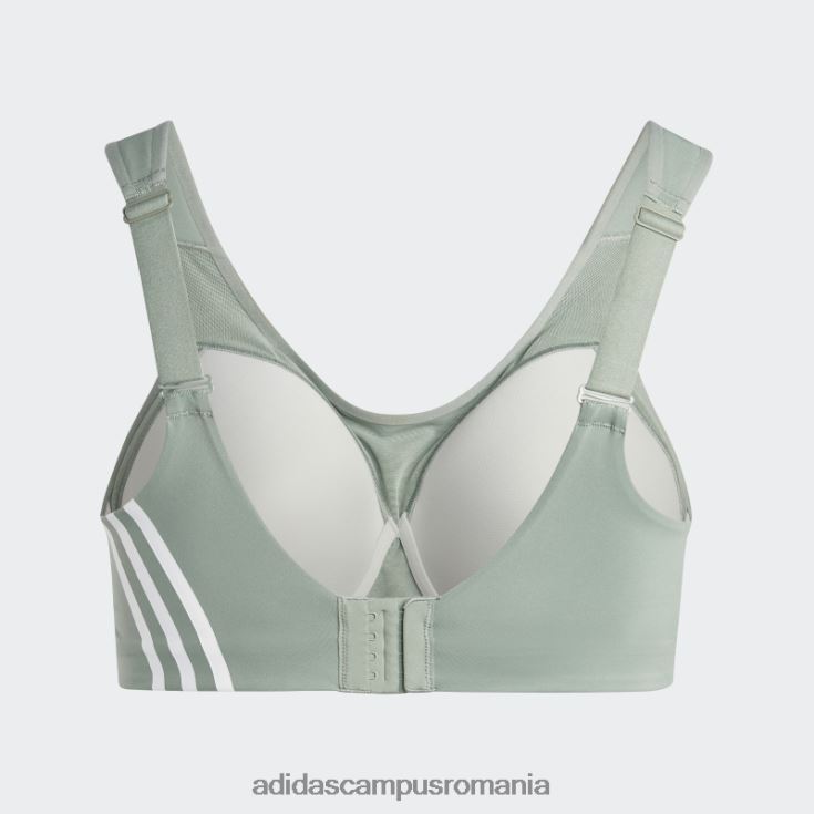 adidas campus romania sutien de înaltă susținere pentru antrenament de impact tlrd verde argintiu (mărime plus) femei verde argintiu/alb J266N29831