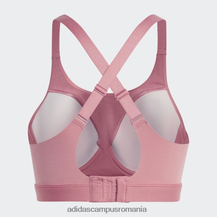 adidas campus romania sutien de înaltă susținere pentru antrenament de lux impact pe măsură, roz adidas femei roz J266N29174