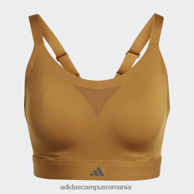 adidas campus romania sutien de înaltă susținere pentru antrenament la impact, bronz adidas femei bronz J266N22220