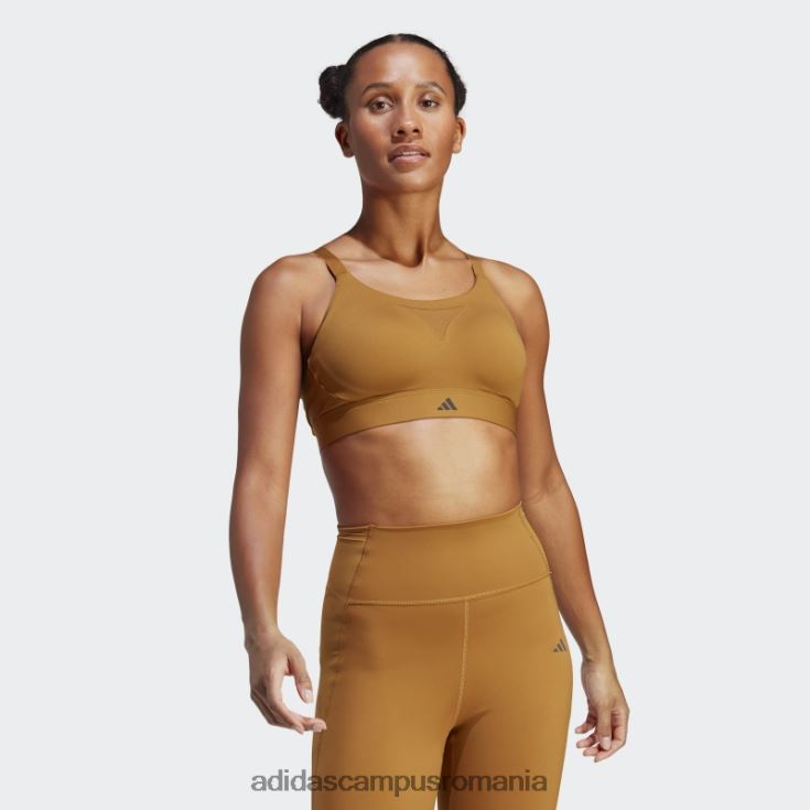 adidas campus romania sutien de înaltă susținere pentru antrenament la impact, bronz femei bronz J266N29260