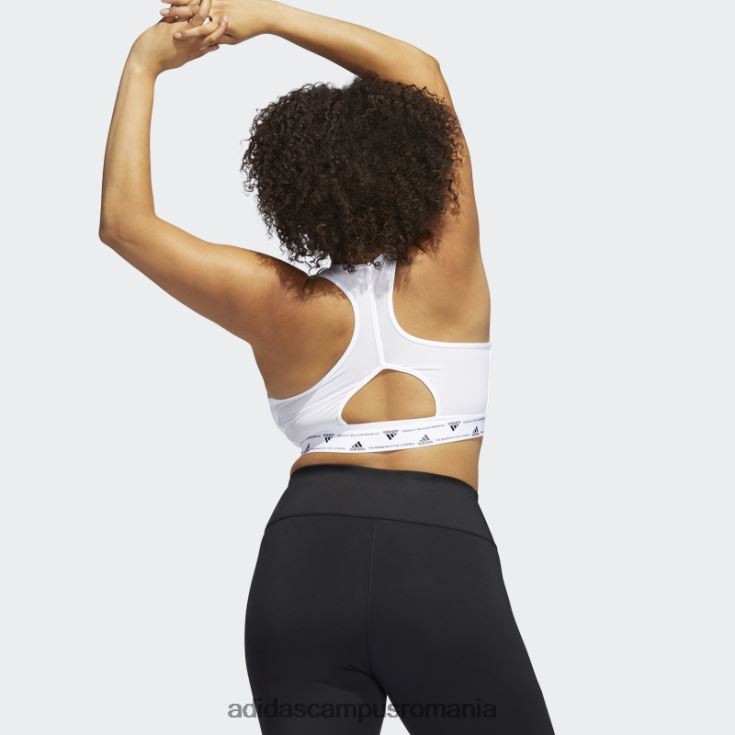 adidas campus romania sutien de susținere medie alb fashion powerreact training (mărime plus) femei alb J266N29035