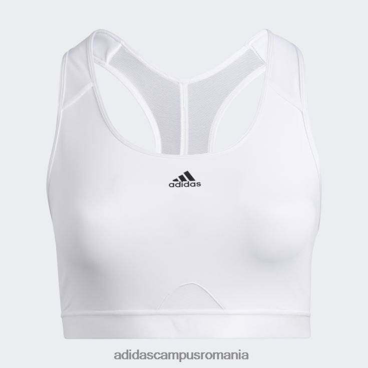 adidas campus romania sutien de susținere medie alb fashion powerreact training (mărime plus) femei alb J266N29035