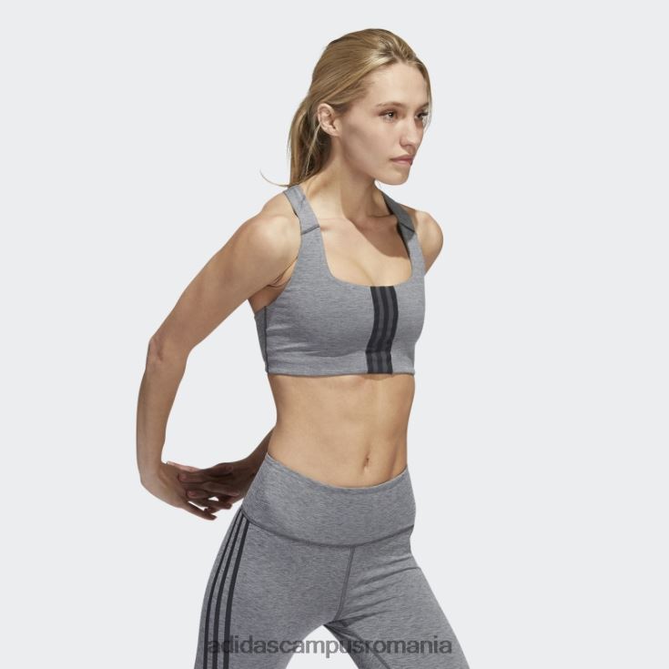 adidas campus romania sutien de susținere medie pentru antrenament powerimpact gri inchis ericiu femei gri închis negru/negru J266N29176