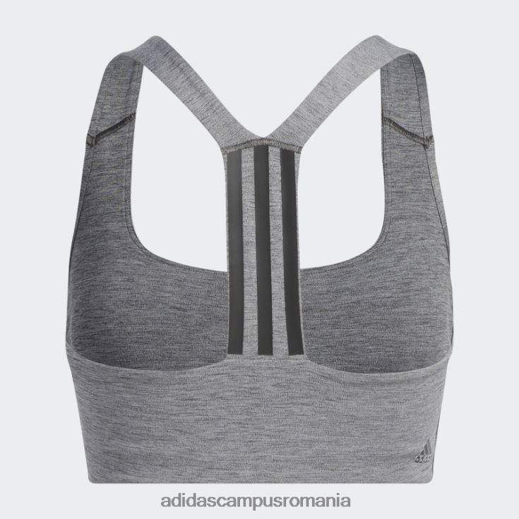 adidas campus romania sutien de susținere medie pentru antrenament powerimpact gri inchis ericiu femei gri închis negru/negru J266N29176