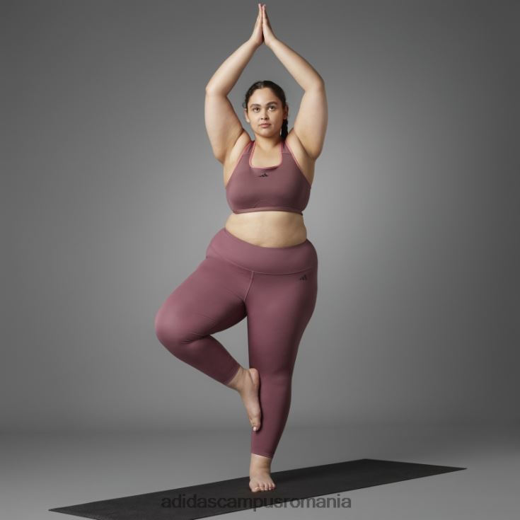adidas campus romania sutien de susținere medie pentru yoga echilibru autentic burgundy (mărime plus) femei Burgundia J266N210750