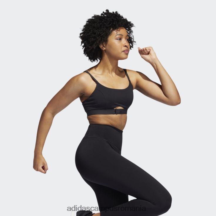 adidas campus romania sutien de susținere ușoară de antrenament aeroimpact luxe negru adidas femei negru J266N29294
