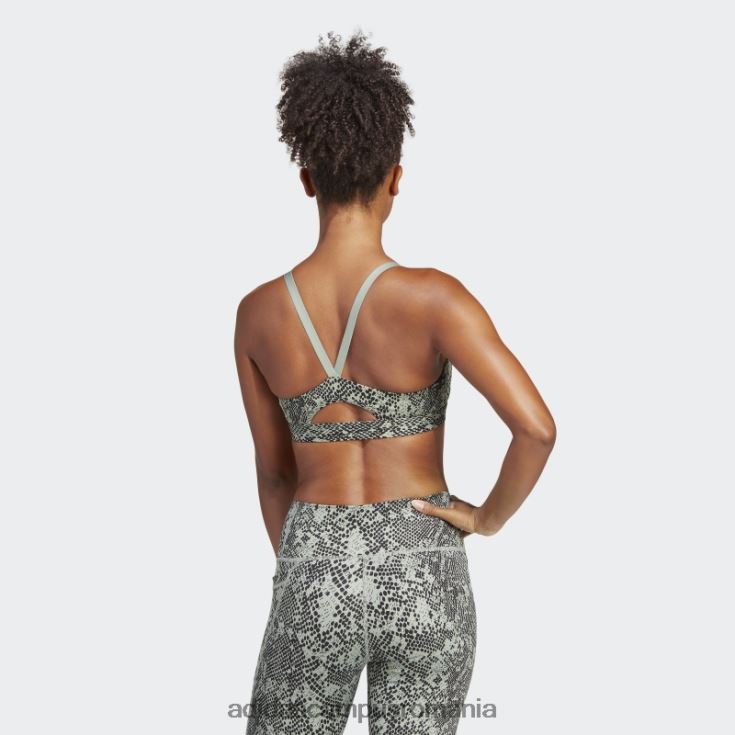 adidas campus romania sutien de susținere ușoară de antrenament aeroimpact negru femei verde argintiu/negru J266N29420