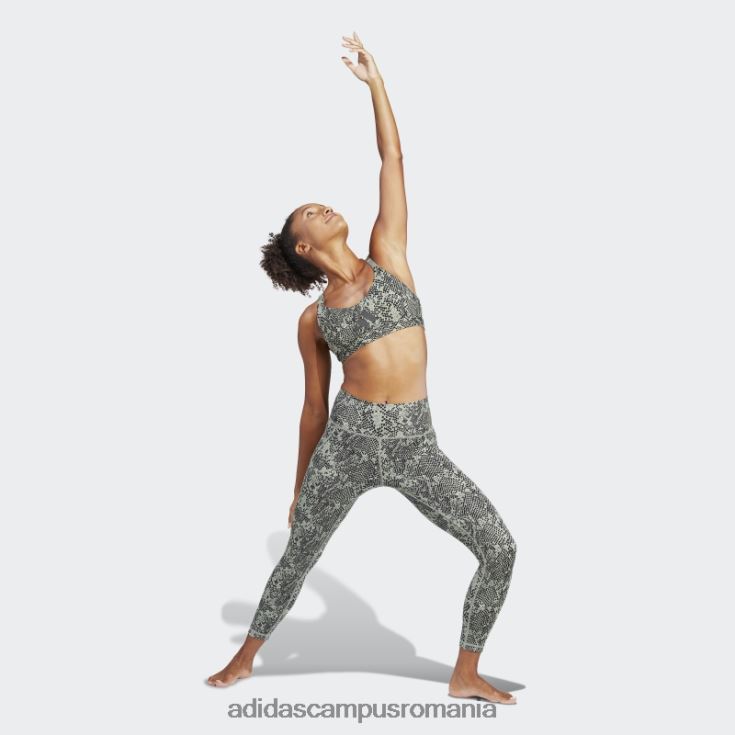 adidas campus romania sutien de susținere ușoară de antrenament aeroimpact negru femei verde argintiu/negru J266N29420