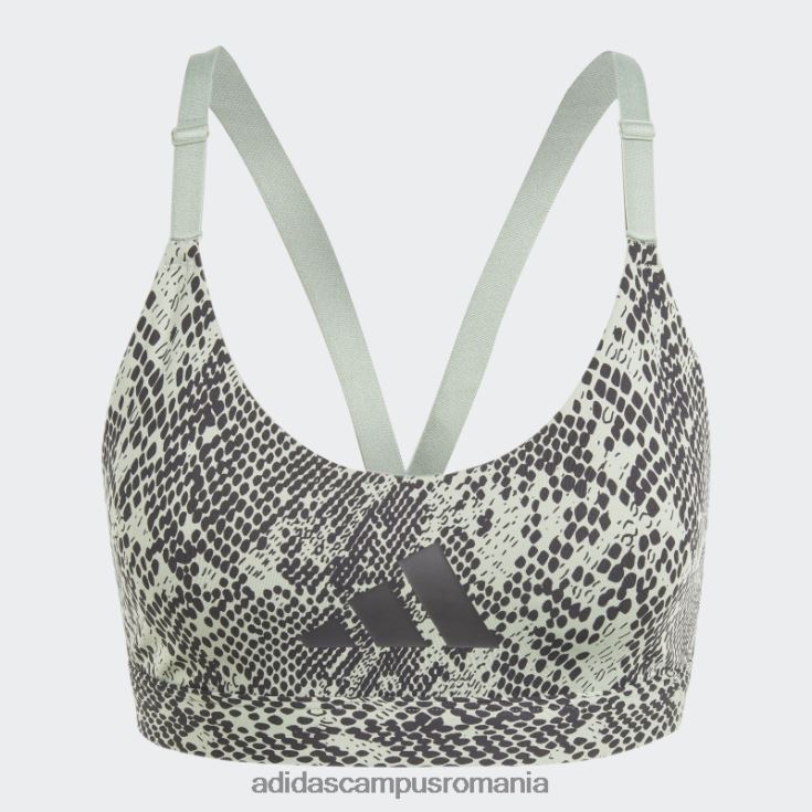 adidas campus romania sutien de susținere ușoară de antrenament aeroimpact negru femei verde argintiu/negru J266N29420