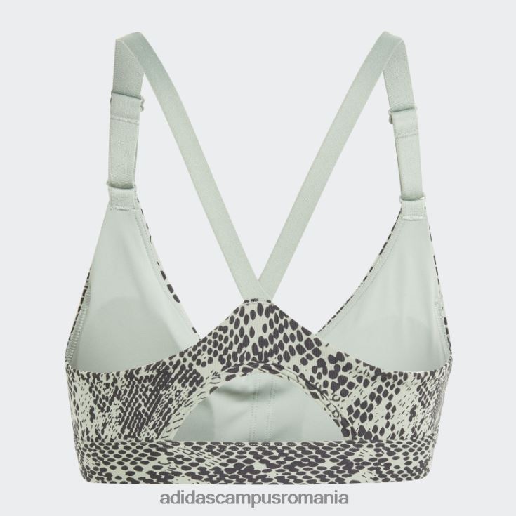 adidas campus romania sutien de susținere ușoară de antrenament aeroimpact negru femei verde argintiu/negru J266N29420
