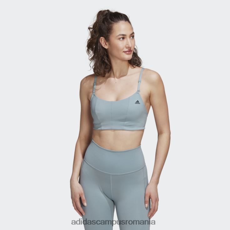 adidas campus romania sutien gri de susținere a luminii yoga studio femei gri J266N23040
