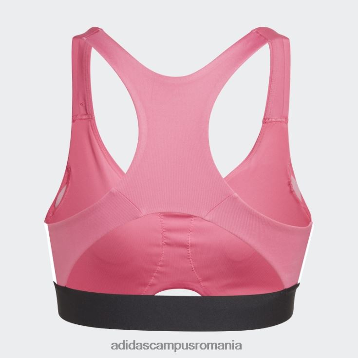 adidas campus romania sutien hyperglam de antrenament cu suport mediu magenta powerreact femei magenta/alb J266N210396