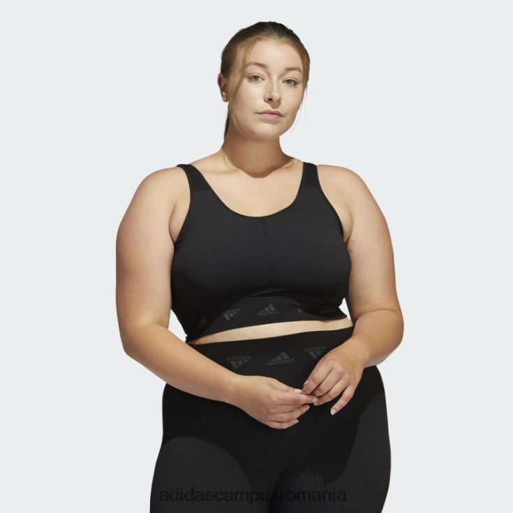 adidas campus romania sutien negru aeroknit de sustinere usoara (plus size) fierbinte femei gri inchis J266N23244