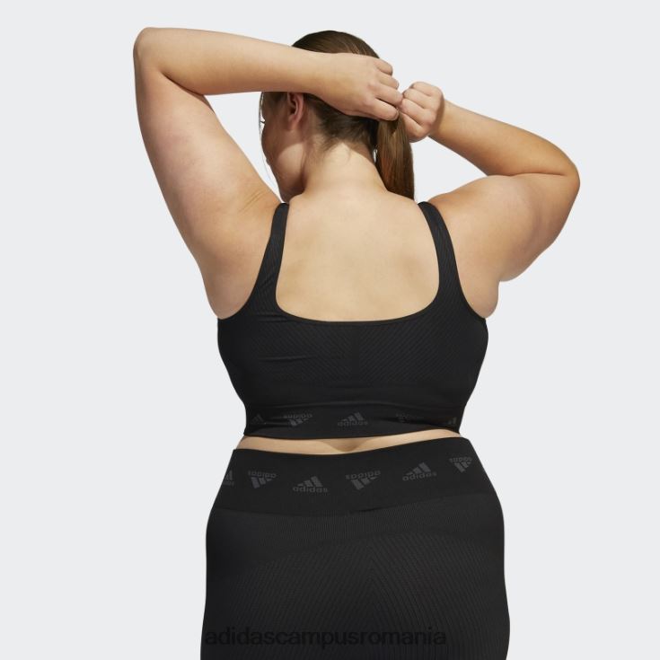 adidas campus romania sutien negru aeroknit de sustinere usoara (plus size) fierbinte femei gri inchis J266N23244