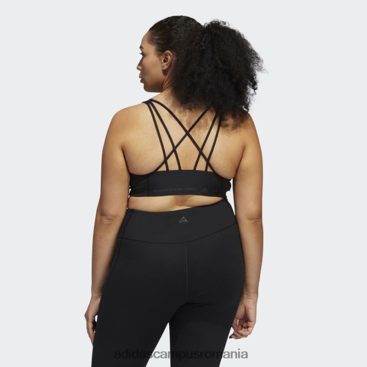 adidas campus romania sutien negru coreflow cu suport mediu (mărime plus) femei negru/carbon J266N29040