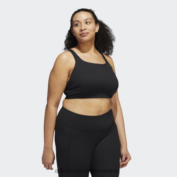 adidas campus romania sutien negru coreflow cu suport mediu (mărime plus) femei negru/carbon J266N29040