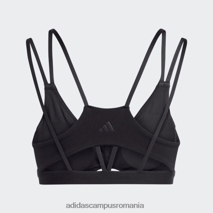 adidas campus romania sutien negru de susținere a luminii de lux de yoga studio femei negru J266N22218