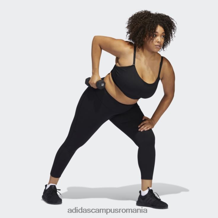 adidas campus romania sutien negru de susținere a luminii studio de yoga (mărime plus) femei negru J266N28896