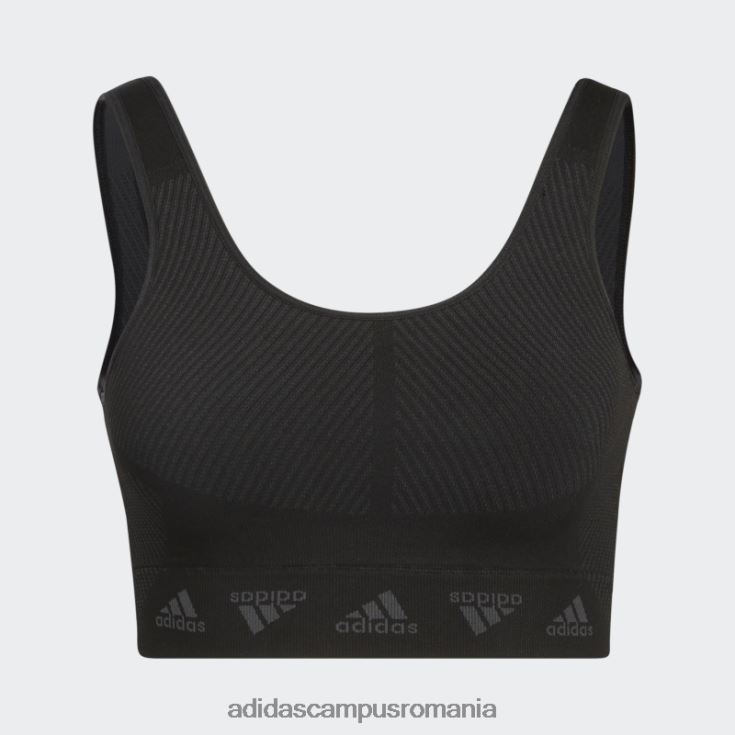 adidas campus romania sutien negru de susținere ușoară aeroknit fashion femei gri inchis J266N210469