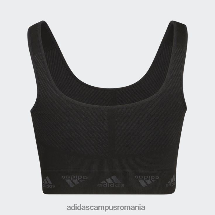 adidas campus romania sutien negru de susținere ușoară aeroknit fashion femei gri inchis J266N210469