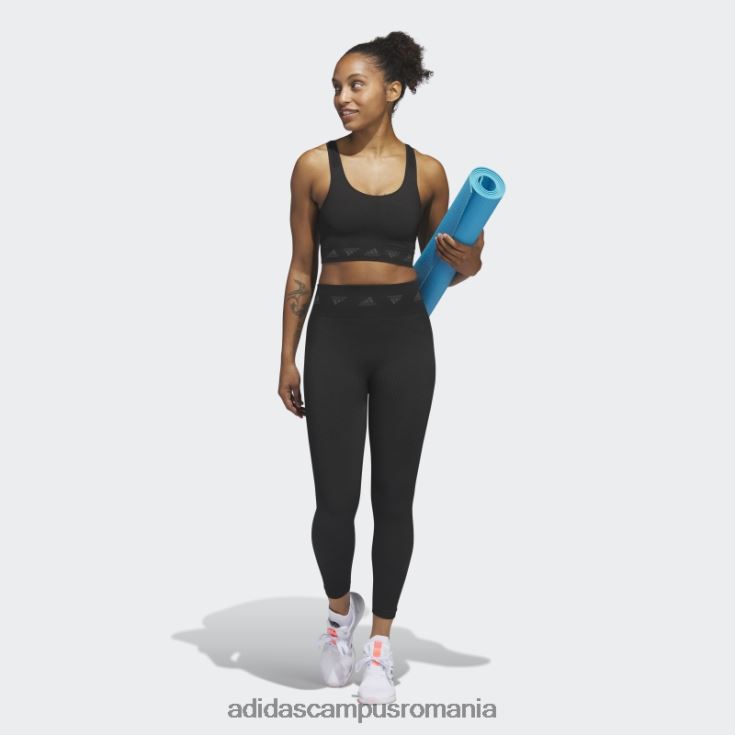 adidas campus romania sutien negru de susținere ușoară aeroknit fashion femei gri inchis J266N210469