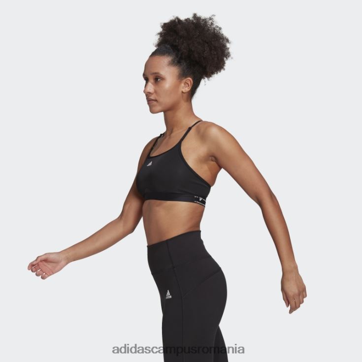 adidas campus romania sutien negru de susținere ușoară de antrenament aeroreact adidas femei negru J266N28841