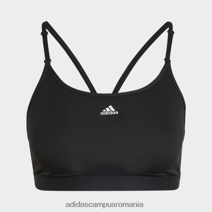 adidas campus romania sutien negru de susținere ușoară de antrenament aeroreact adidas femei negru J266N28841
