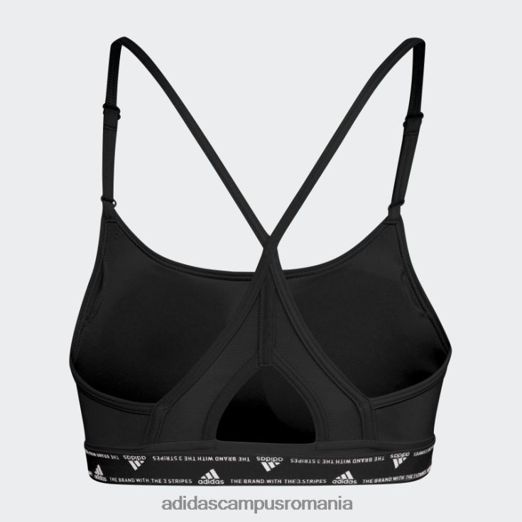 adidas campus romania sutien negru de susținere ușoară de antrenament aeroreact adidas femei negru J266N28841
