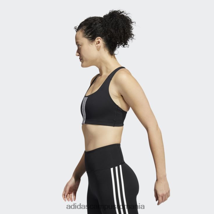 adidas campus romania sutien negru pentru antrenament powerimpact cu suport mediu femei alb negru J266N22272