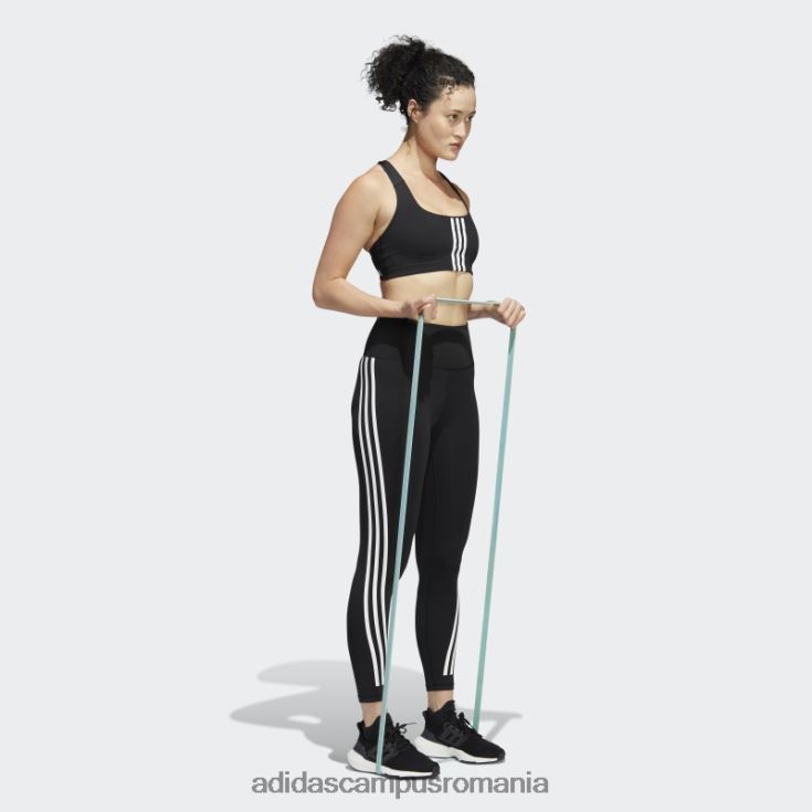 adidas campus romania sutien negru pentru antrenament powerimpact cu suport mediu femei alb negru J266N22272