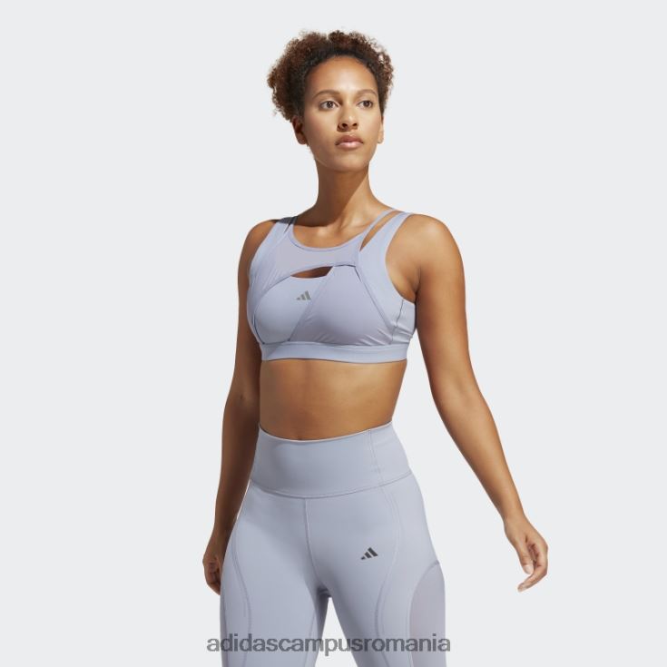 adidas campus romania sutien powerimpact luxe cu suport mediu argintiu violet adidas femei argintiu violet/albastru met J266N217010