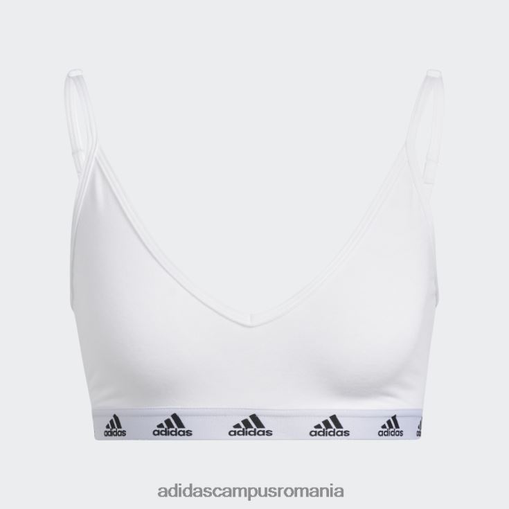 adidas campus romania sutien pur de susținere la lumină alb femei alb negru J266N28881