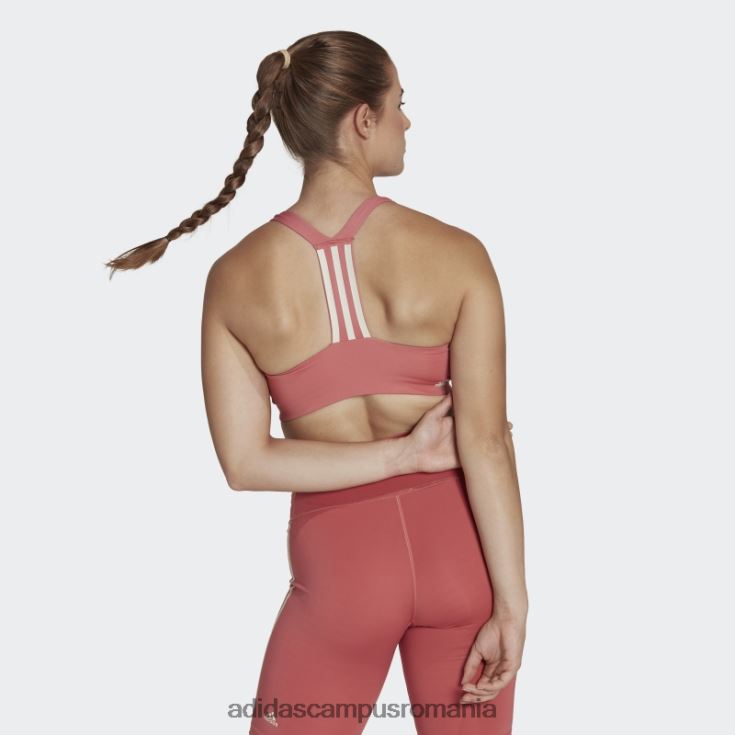 adidas campus romania sutien roșu pentru antrenament powerimpact cu suport mediu femei roșu J266N210391