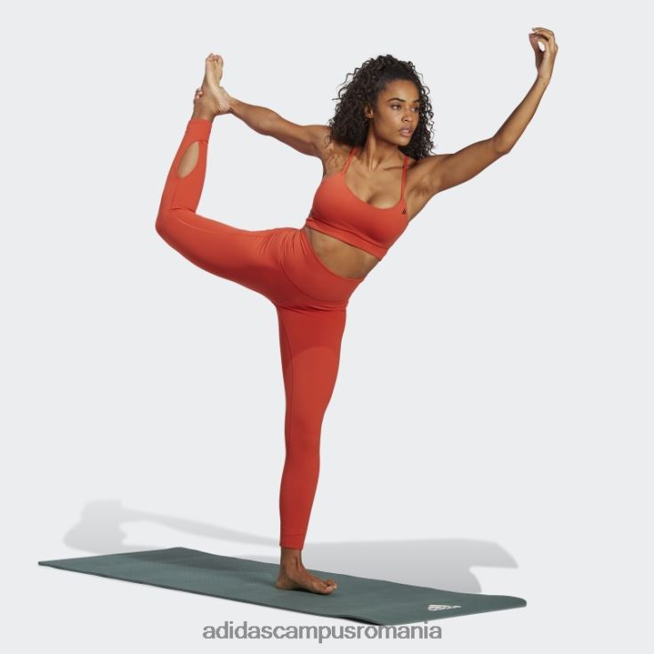 adidas campus romania sutien roșu pentru yoga studio cu susținere luminoasă adidas femei roșu/carbon J266N29351