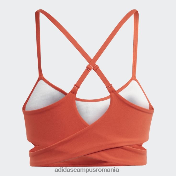 adidas campus romania sutien roșu pentru yoga studio cu susținere luminoasă adidas femei roșu/carbon J266N29351