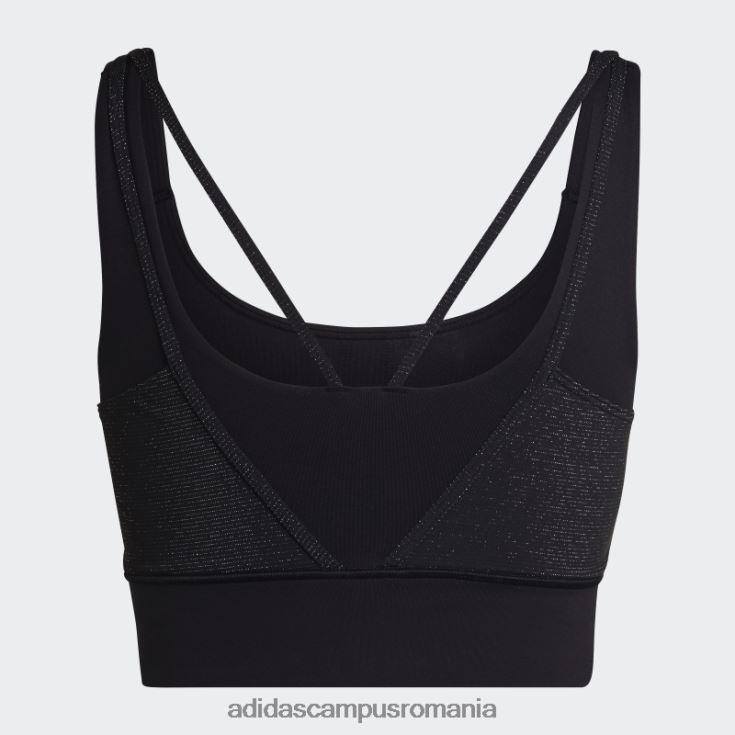 adidas campus romania sutien strălucitor cu suport mediu de antrenament powerimpact negru femei negru J266N210658