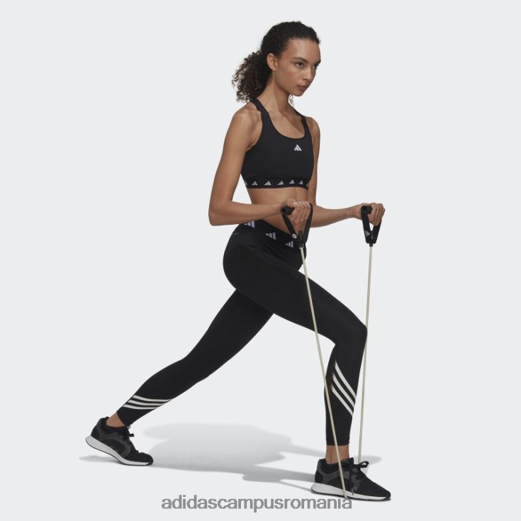 adidas campus romania sutien techfit cu suport mediu pentru antrenament powerreact negru fashion femei negru J266N29209