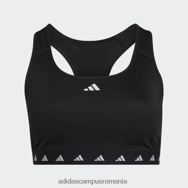adidas campus romania sutien techfit cu suport mediu powerreact training (mărime plus) negru femei negru J266N29860